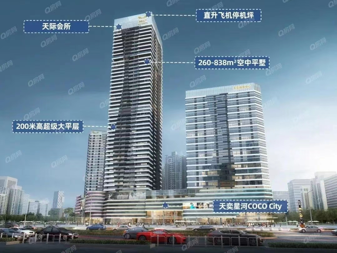 展盈天鉆，天奕國際廣場-均價(jià)25000元/平